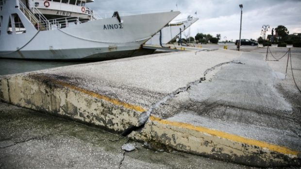 Řecký ostrov Kefalonia zasáhlo zemětřesení
