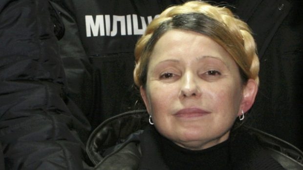 Julija Tymošenková po propuštění z věznice v Charkově