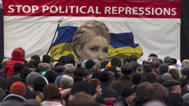 Julija Tymošenková na plakátu