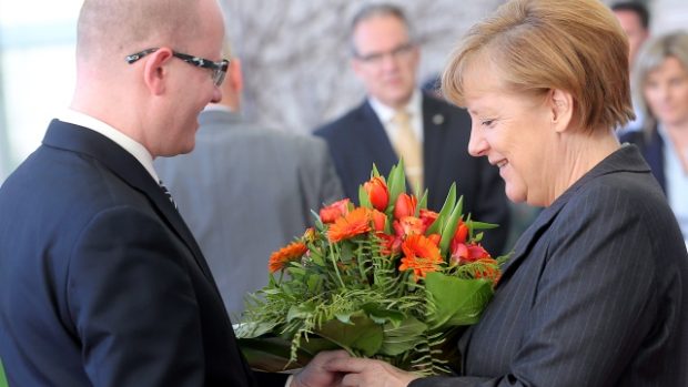 Premiér Bohuslav Sobotka se v Berlíně sešel s německou kancléřkou Angelou Merkelovou