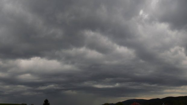 Panorama bouřky na Liberecku