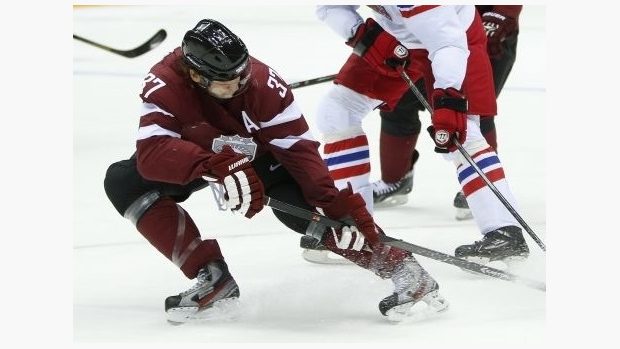 Lotyšská hokejová reprezentace má už druhý dopingový případ po olympijských hrách (ilustrační foto)