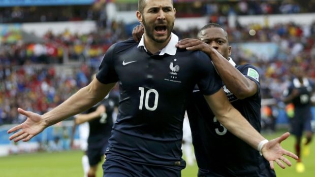 Karim Benzema se na výhře Francie podílel dvěma góly