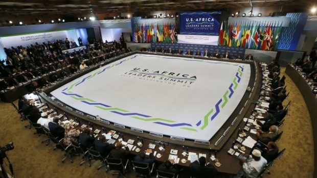 Washingtonský summit 40 afrických lídrů s americkým prezidentem Barackem Obamou. 6. 8. 2014