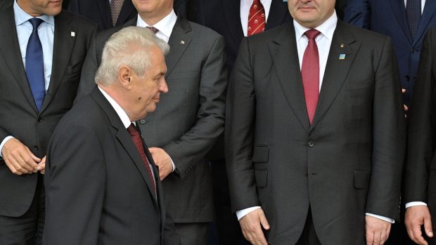 Prezident Miloš Zeman na summitu NATO v Newportu