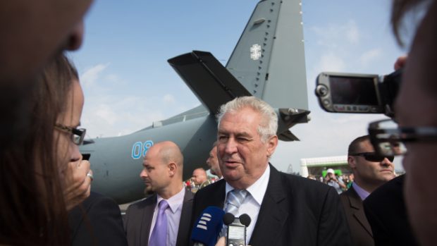 Prezident Miloš Zeman na Dnech NATO v Mošnově