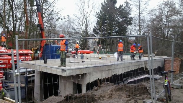 Ekocentrum Paleta Pardubice - stavební práce pokračují i v lednu