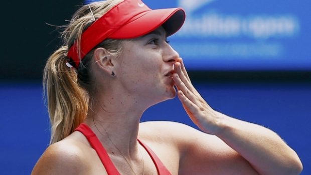 Ruska Maria Šarapovová se raduje z postupu do finále Australian Open