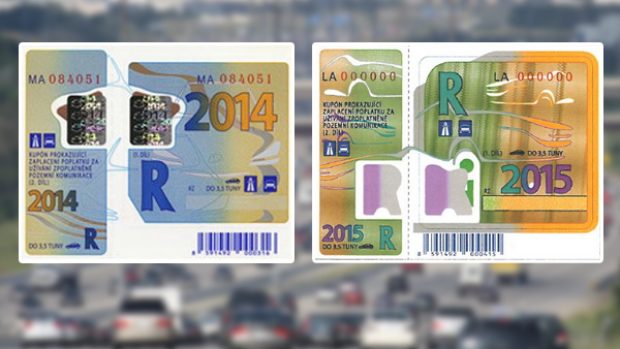 Dálniční známka 2014 a 2015