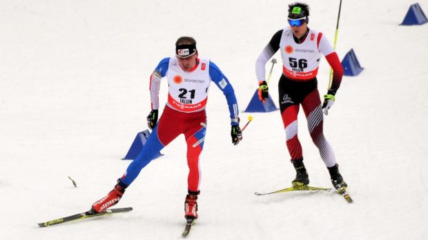 Lukáš Bauer na mistrovství světa ve Falunu v závodu na 15 km volně