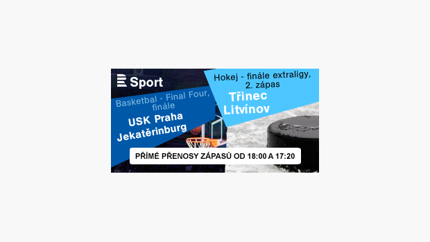 Nedělní finále hokeje a basketbalu