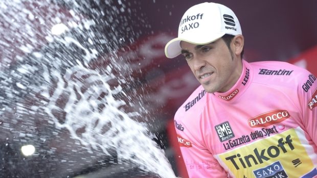 Alberto Contador se na Giru přiblížil celkovému vítězství