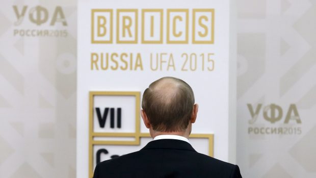 Ruský prezident Vladimir Putin na summitu zemí BRICS v ruské Ufě