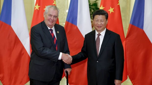 Prezident Miloš Zeman se v Pekingu sešel se svým čínským protějškem Si Ťin-pchingem