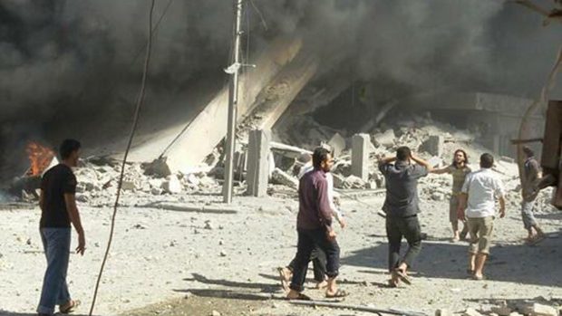 Ruské bombardování v Sýrii