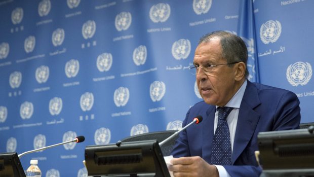 Ministr zahraničí Sergej Lavrov obhajoval v OSN postup Ruska v Sýrii
