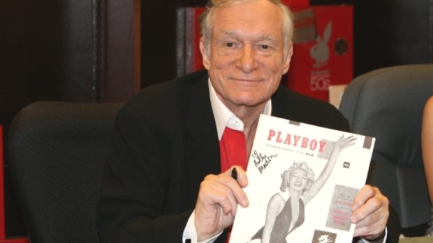 Zakladatel a šéfredaktor časopisu Playboy Hugh Hefner na fotografii z listopadu 2007