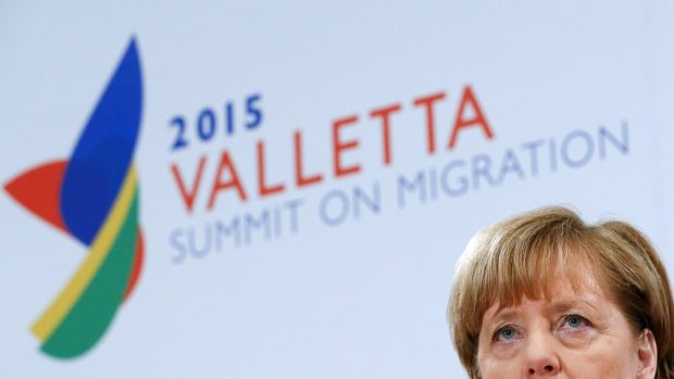 Německá kancléřka Angela Merkelová na summitu EU ve Vallettě na Maltě