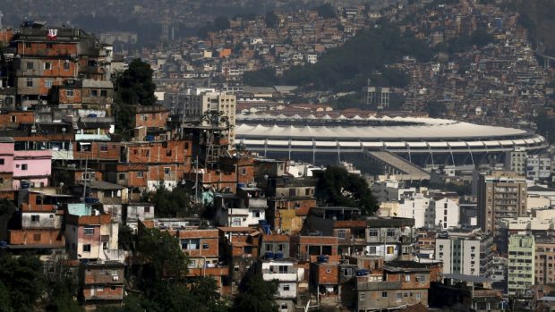 Pohled na stadion Maracanã v Riu de Janeiru