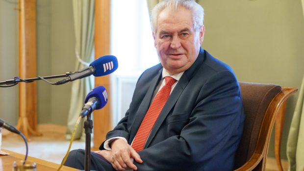 Prezident České republiky Miloš Zeman v Interview Plus