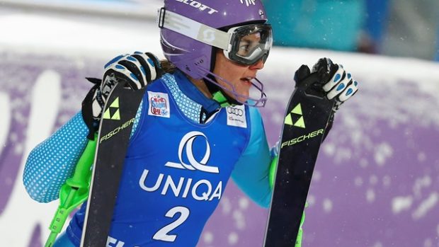 Šárce Strachové po prvním kole slalomu v Mariboru patří dělené první místo (ilustrační foto)