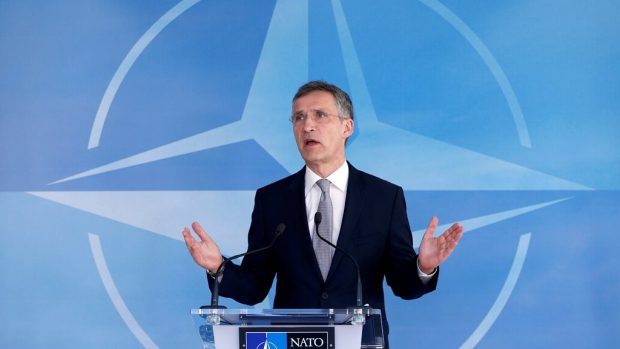 Generální tajemník NATO Jens Stoltenberg po schůzi aliance s Ruskem