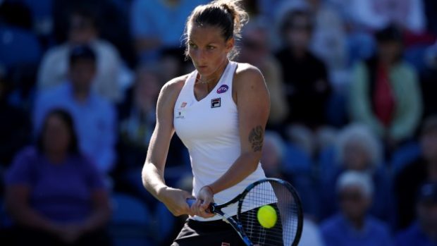 Karolína Plíšková během turnaje v Eastbourne