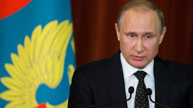 Ruský prezident Vladimir Putin při projevu k diplomatům jeho země