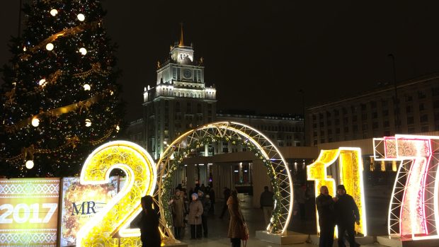 Oslavy příchodu nového roku 2017 v Rusku