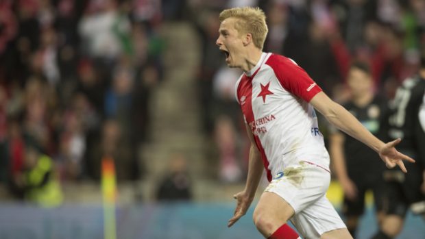 Obránce Slavie Michal Frydrych