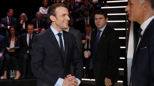 Francouzský prezidentský kandidát Emanuel Macron