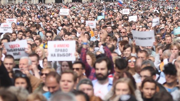 Demonstrace v Moskvě