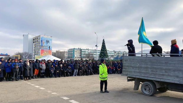 Nepokoje v kazašském městě Aktau