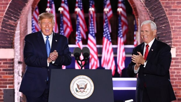 Donald Trump a Mike Pence, kandidáti Republikánské strany v USA