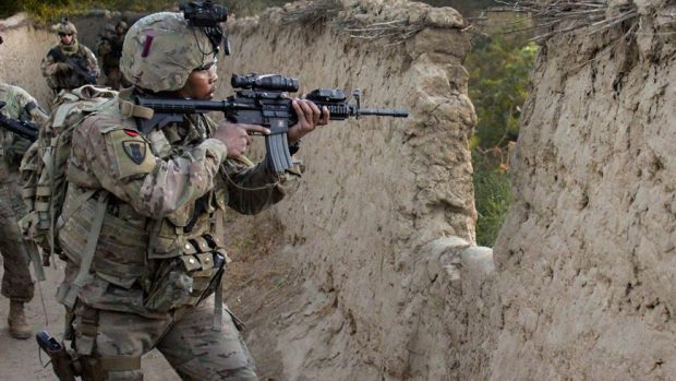 Americký voják v Afghánistánu.