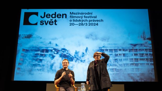 Agnieszka Holland na filmovém festivalu Jeden svět