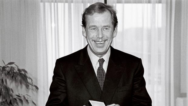 Prezident Václav Havel na návštěvě Evropské parlamentu v roce 1991