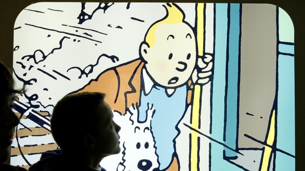 Komiksová postava reportéra Tintina od výtvarníka Georgese Remiho, který je známý pod pseudonymem Hergé.