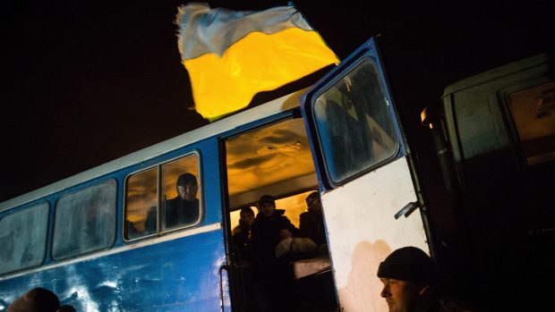 Návrat ukrajinských válečných zajatců