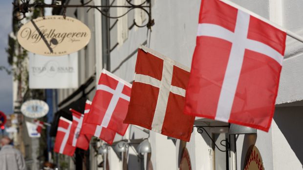 Dánsko vlajky (ilustrační foto)