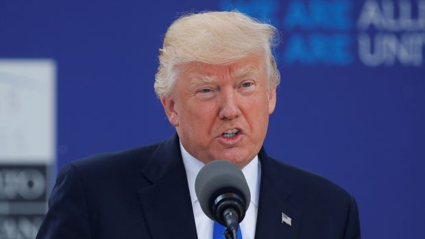 Americký prezident Donald Trump na summitu NATO