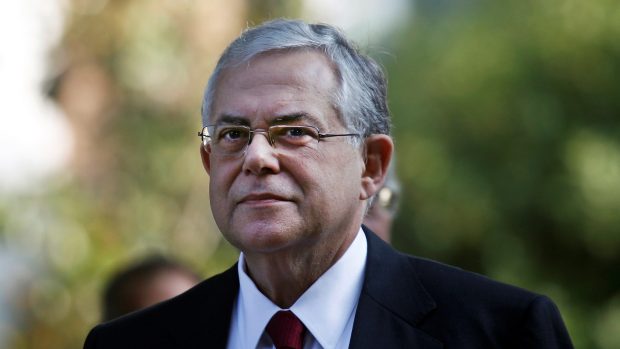 Řecký expremiér a bývalý viceprezident Evropské centrální banky Lukas Papadimos.
