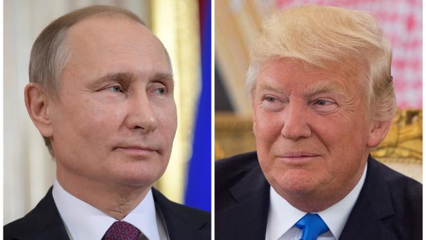Ruský prezident Vladimir Putin a jeho americký protějšek Donald Trump