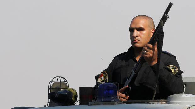 Příslušník speciálních policejních jednotek v Egyptu