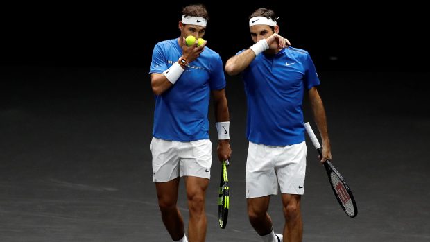 Nadal s Federem při Laver Cupu