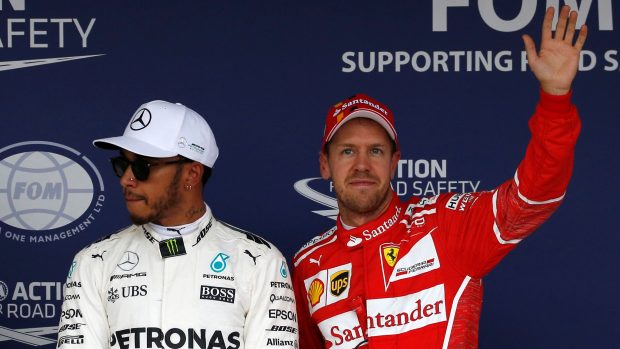 Lewis Hamilton a Sebastian Vettel