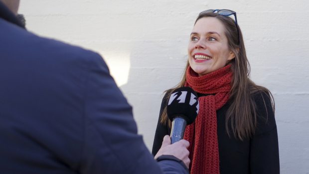 Katrín Jakobsdóttirová, předsedkyně islandského Levicově-zeleného hnutí