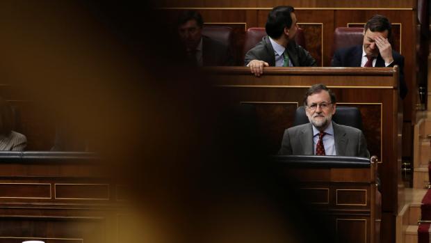 Španělský premiér Mariano Rajoy v parlamentu