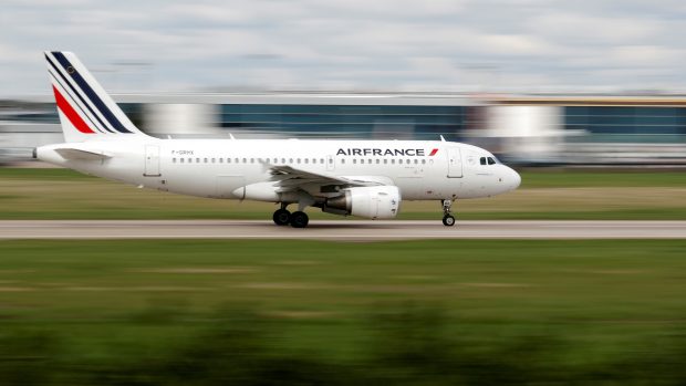 Startující stroj Air France.