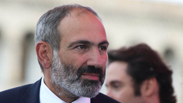 Nově zvolený premiér Arménie Nikol Pašinjan